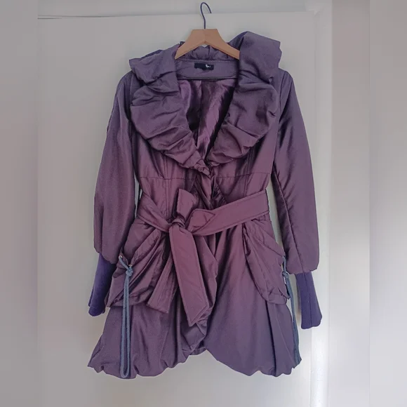 Vintage irisdiscent purple coat (S) - Picture 1 of 7